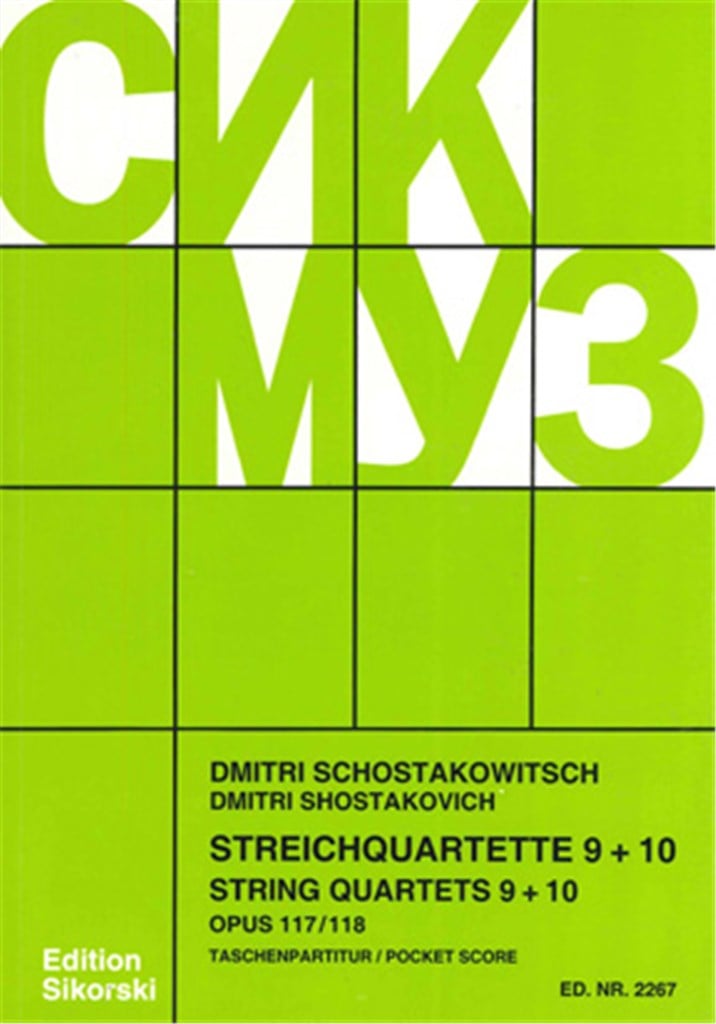 Quartetti 9 E 10 Op.117 E 118